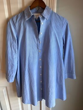 Light Blue Pomander Place Shirt Dress